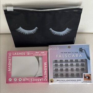 Fake Lashes Combo- Magnetic & Bond & Seal New & unopened